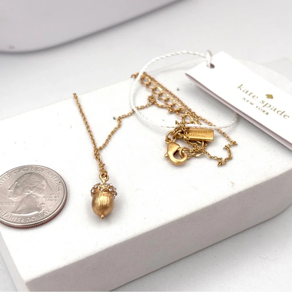 Kate Spade Pave Acorn Pendant Necklace